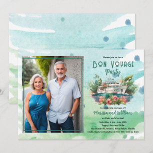 World Cruise Foto Bon Voyage Party Kaart