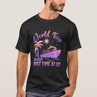 World Cruise voor het eerst op 57 Crusing Family M T-shirt