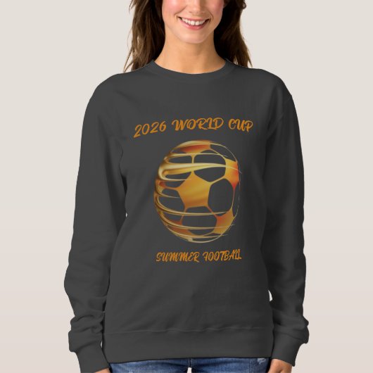World Cup 2026 Gold Trophy Hoodie Sweatshirt (Voorkant)