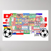 World Cup Wereldbol Poster (Voorkant)