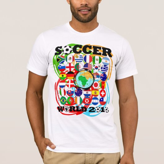 World Cups 2010 White T-Shirt Color Twirl (Voorkant)