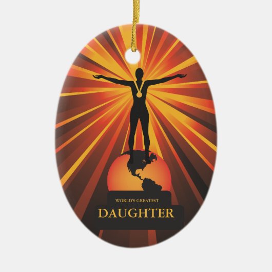 World Daughter Trophy Award - Ornament (Voorkant)