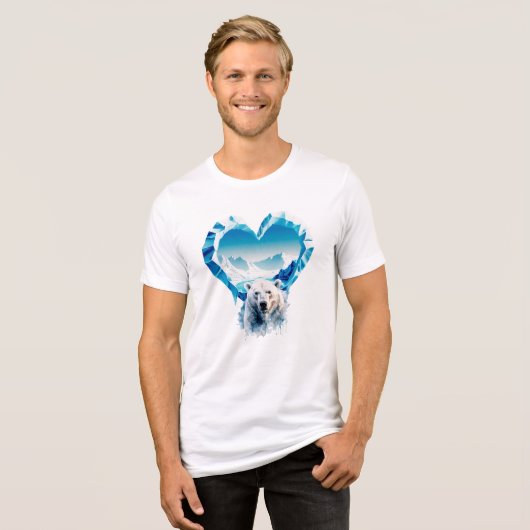 World Day for Glaciers  Tri-Blend Shirt (Voorkant volledig)