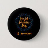 World Diabetes Day  Ronde Button 5,7 Cm (Voorkant)