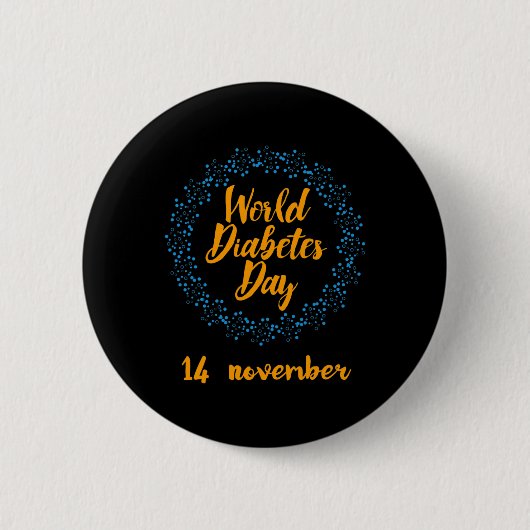 World Diabetes Day Ronde Button 5,7 Cm (Voorkant)