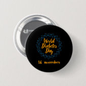 World Diabetes Day Ronde Button 5,7 Cm (Voorkant /achterkant)
