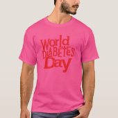 World Diabetes Day Silhouette Vector Illustration T-shirt (Voorkant)