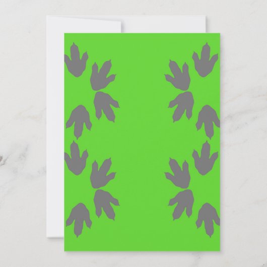 World Dinosaur Park Birthday Invitation Dinosaur Kaart (Achterkant)