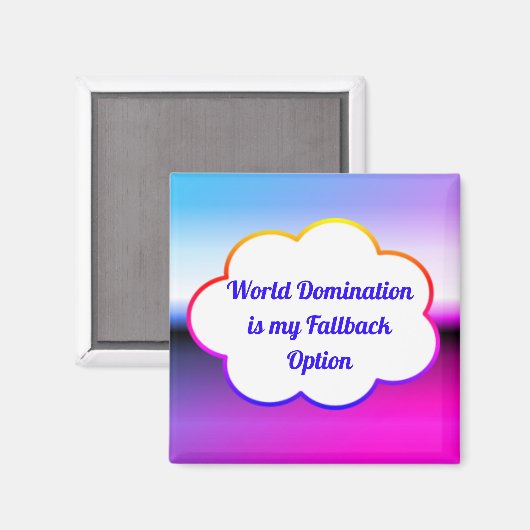 World Domination Magnet (Voorkant / Achterkant)