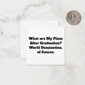 World Domination Note-kaarten Notitiekaartje (Voorkant / Achterkant in situ)
