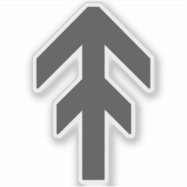 World Domination Rune (grijs) Sticker