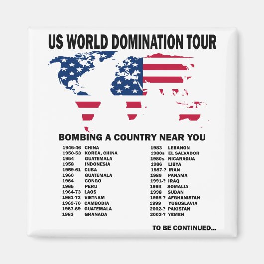 World Domination Tour Magneet (Voorkant)