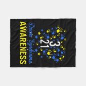 World Down Syndrome Awareness Costume 21 maart Gif Fleece Deken (Voorkant (Horizontaal))