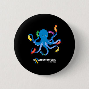 World Down Syndrome Awareness Day Rock Your Socks Ronde Button 5,7 Cm