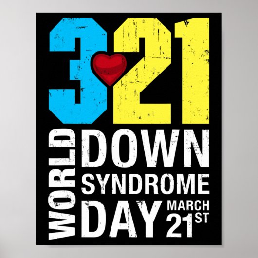 World Down Syndrome Day 21 maart Poster (Voorkant)