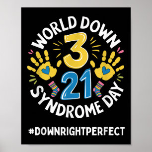 World Down Syndrome Day 321 Awareness Support Mann Poster