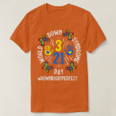 World Down Syndrome Day 321 Awareness Support Mann T-shirt (Design voorkant)