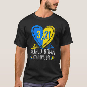World Down Syndrome Day 3 21 Trisomy 21-ondersteun T-shirt