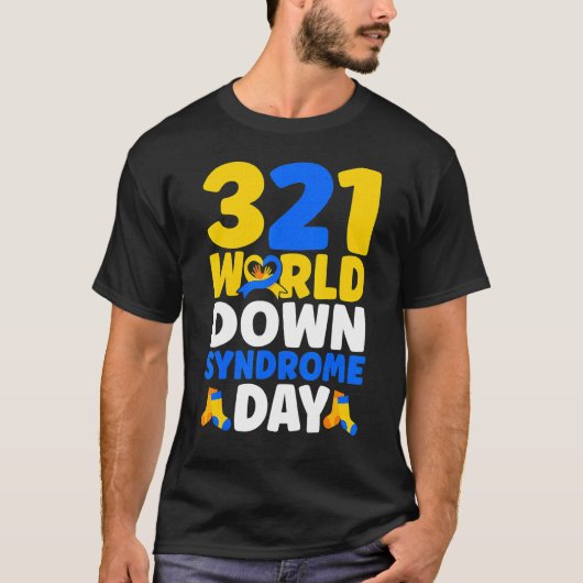 World Down Syndrome Day Awareness March 21 T-shirt (Voorkant)