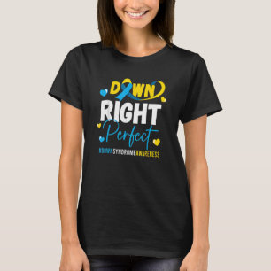 World Down Syndrome Day Awareness Ribbon 21 maart T-shirt