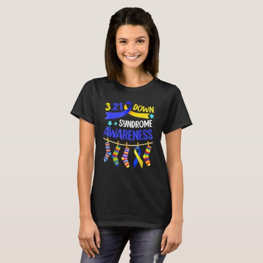 World Down Syndrome Day Awareness Socks 21 maart 1 T-shirt (Voorkant volledig)
