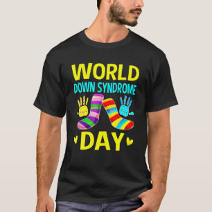 World Down Syndrome Day Awareness Socks 21 maart K T-shirt