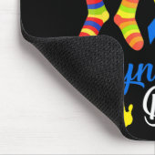 World Down Syndrome Day Awareness Socks 21 maart Muismat (Hoek)