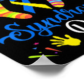 World Down Syndrome Day Awareness Socks 21 maart Poster (Hoek)