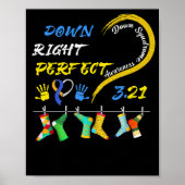 World Down Syndrome Day Awareness Socks 21 maart Poster (Voorkant)