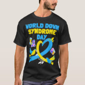 World Down Syndrome Day Awareness Socks 21 maart T-shirt (Voorkant)