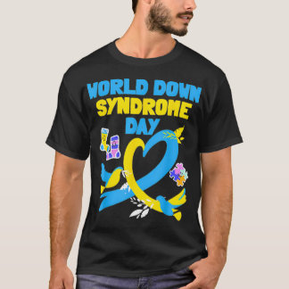 World Down Syndrome Day Awareness Socks 21 maart T-shirt