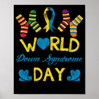 World Down Syndrome Day Awareness Socks Poster