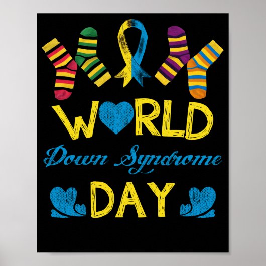 World Down Syndrome Day Awareness Socks Poster (Voorkant)