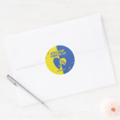 World Down Syndrome Day Classic Round Sticker (Envelop)