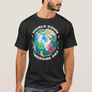 World Down Syndrome Day Maart 21 BewustmakingsSokk T-shirt