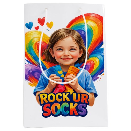 World Down Syndrome Day Medium Cadeauzakje (Voorkant)