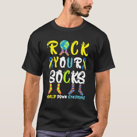 World Down Syndrome Day Rock Your Shoceness T-shirt (Voorkant)