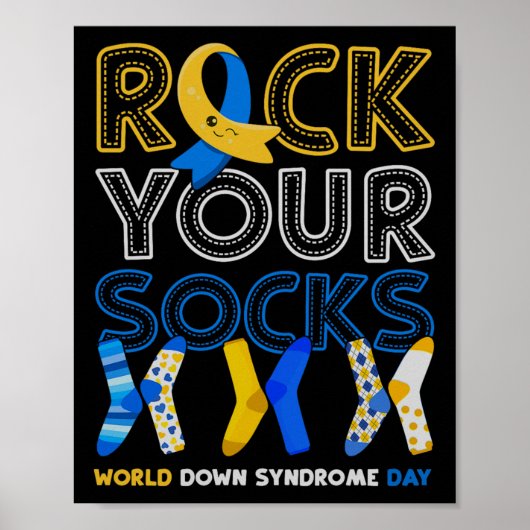 World Down Syndrome Day Rock Your Soceness Poster (Voorkant)