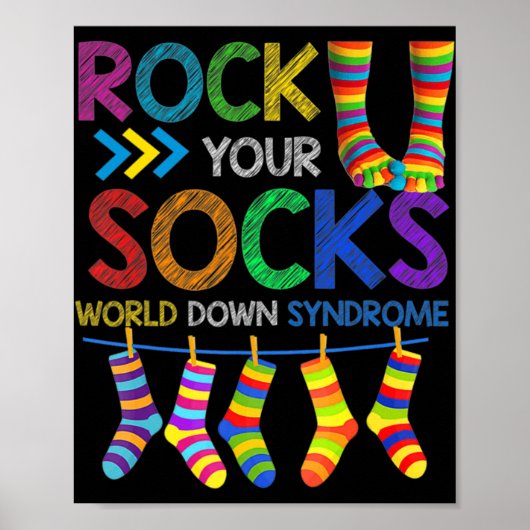 World Down Syndrome Day Rock Your Soceness Poster (Voorkant)