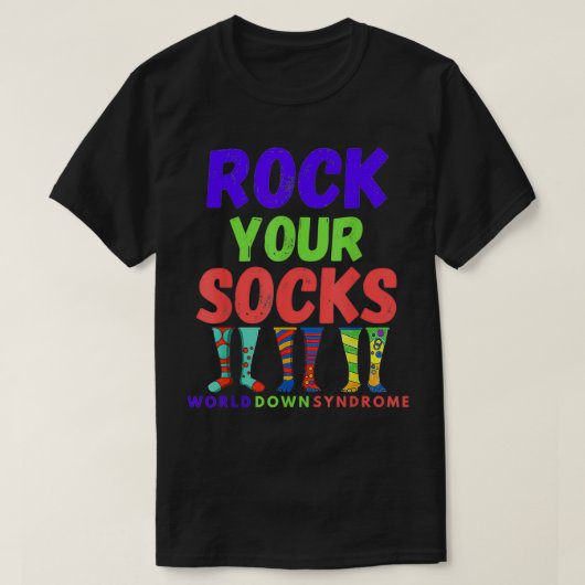 World Down Syndrome Day Rock Your Soceness T-shirt (Design voorkant)