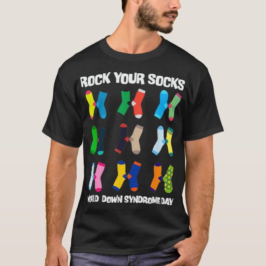 World Down Syndrome Day Rock Your Soceness T-shirt (Voorkant)