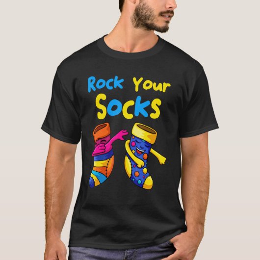 World Down Syndrome Day Rock Your Soceness T-shirt (Voorkant)