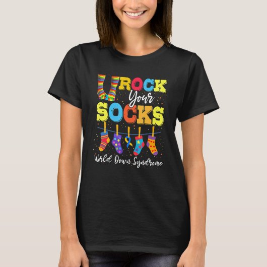World Down Syndrome Day Rock Your Soceness T-shirt (Voorkant)