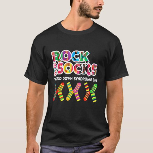 World Down Syndrome Day Rock Your Soceness T-shirt (Voorkant)