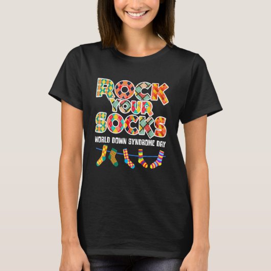 World Down Syndrome Day Rock Your Soceness T-shirt (Voorkant)