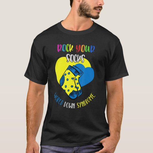 World Down Syndrome Day Rock Your Soceness T-shirt (Voorkant)