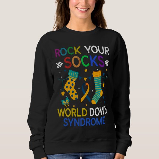 World Down Syndrome Day  Rock Your Socks Awareness Trui (Voorkant)