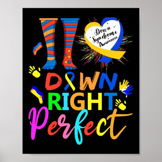 World Down Syndrome Day Rock Your Socks T21 waren Poster (Voorkant)