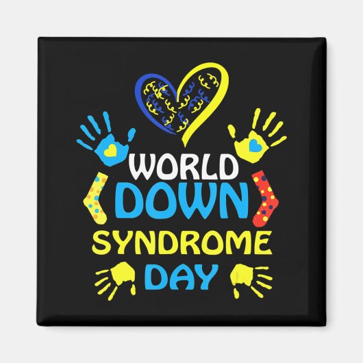 World Down Syndrome Day Support and Awareness 3.2 Magneet (Voorkant)