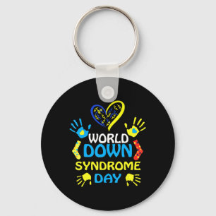 World Down Syndrome Day Support and Awareness 3.2 Sleutelhanger